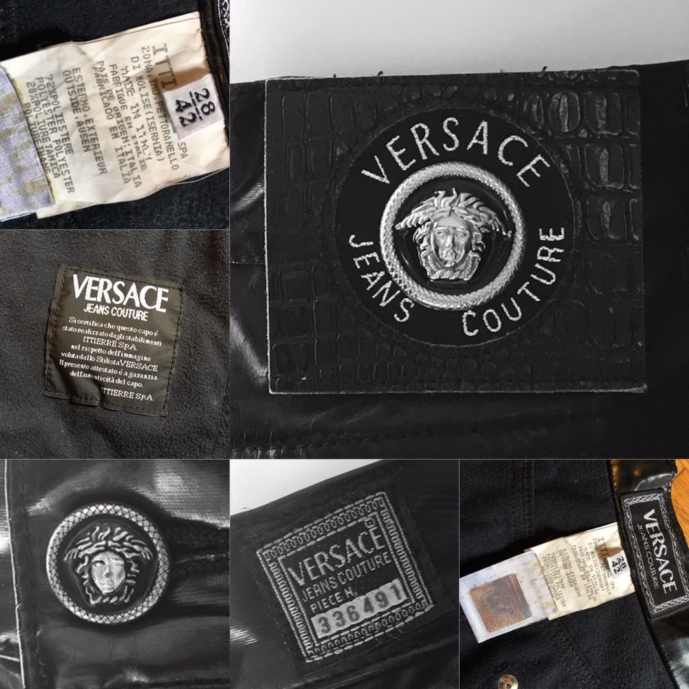 ❌SOLD❌ 🇮🇹 VTG Versace ‘Leatherette’ Skirt - Picture 8 of 8